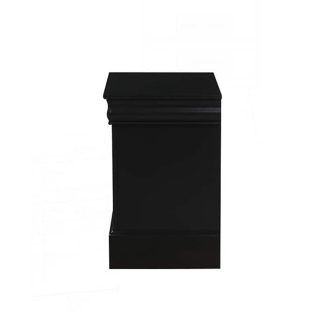 Charming Traditional Bedroom Nightstand with Abundant Storage and Graceful Design