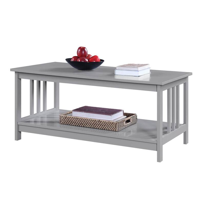 Convenience Concepts Mission Coffee Table with Shelf