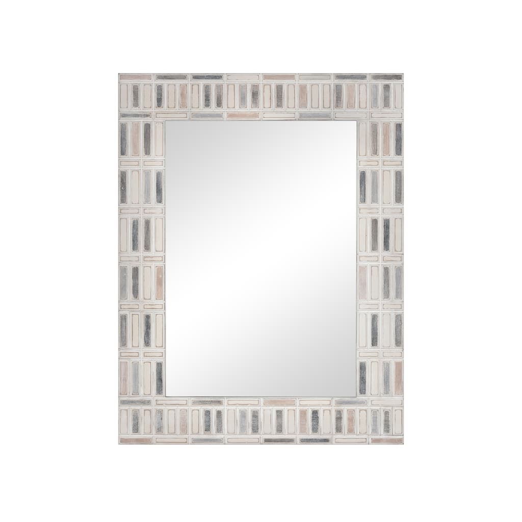 Atlas Derse Rectangular Mosaic Wall Mirror - 41.25 inch High