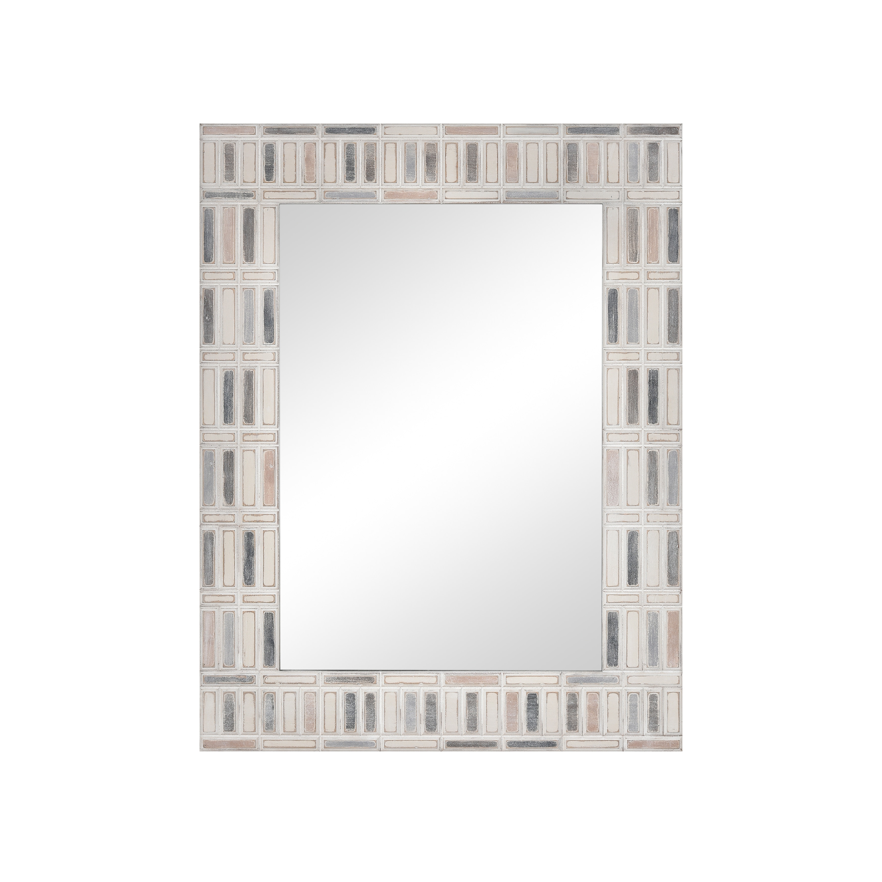 Atlas Derse Rectangular Mosaic Wall Mirror - 41.25 inch High