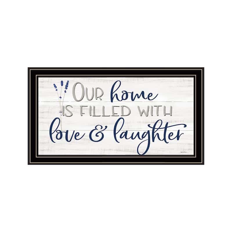 TrendyDecor4U Contemporary "Our Home" Framed Print Wall Art - Multi