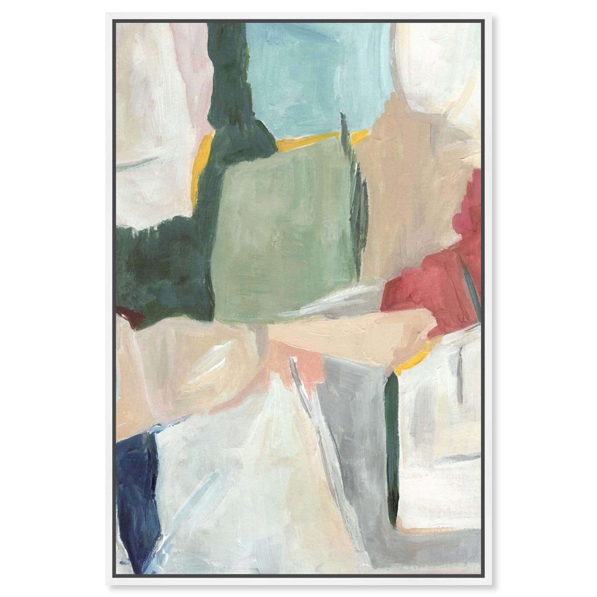 Simple Maze Living Room Decor Canvas Print by Art Remedy