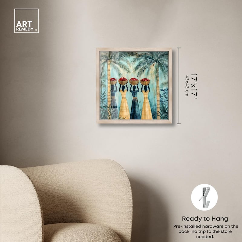 Walk Under Palms Shadowbox by Art Remedy