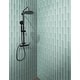 preview thumbnail 1 of 0, Apollo Tile 20 Pack 3-in x 12-in Cadet Blue Rectangular Subway Matte Finished Glass Mosaic Wall Tile (5 sq ft/case)