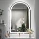 preview thumbnail 18 of 19, Arched LED Bathroom Wall Mirror Front and Backlit Anti Fog with 3 Year Warranty 28x40