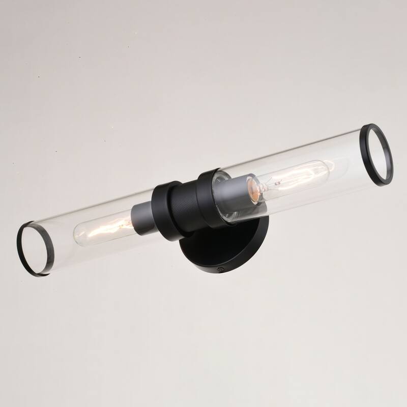 Bellevue 2 Light 19" Wide Bathroom Vanity Light with Clear Glass