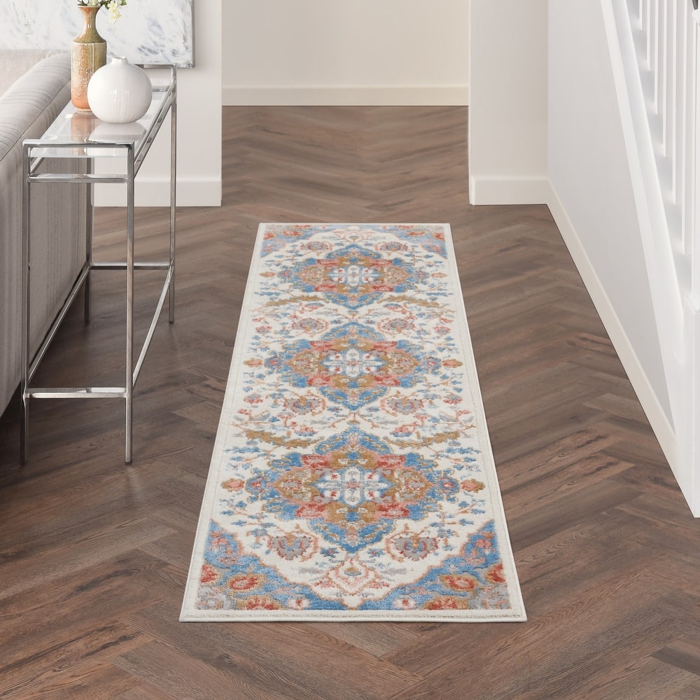 Nourison Elation Persian Floral Medallion Area Rug