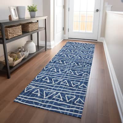 Premium Washable Super Soft Geo Mayfield Rug
