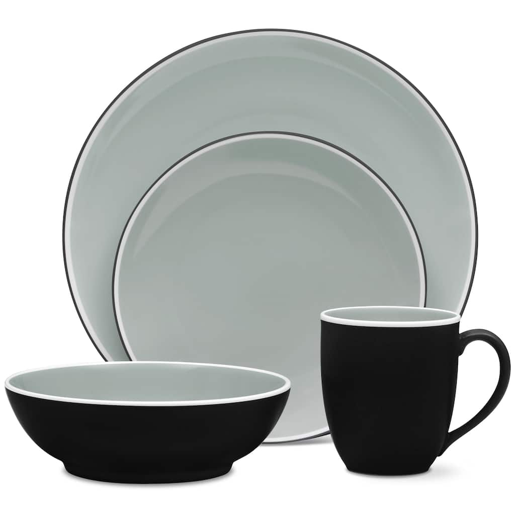 Noritake ColorTrio 4-Piece Coupe Place Setting, Service for 1