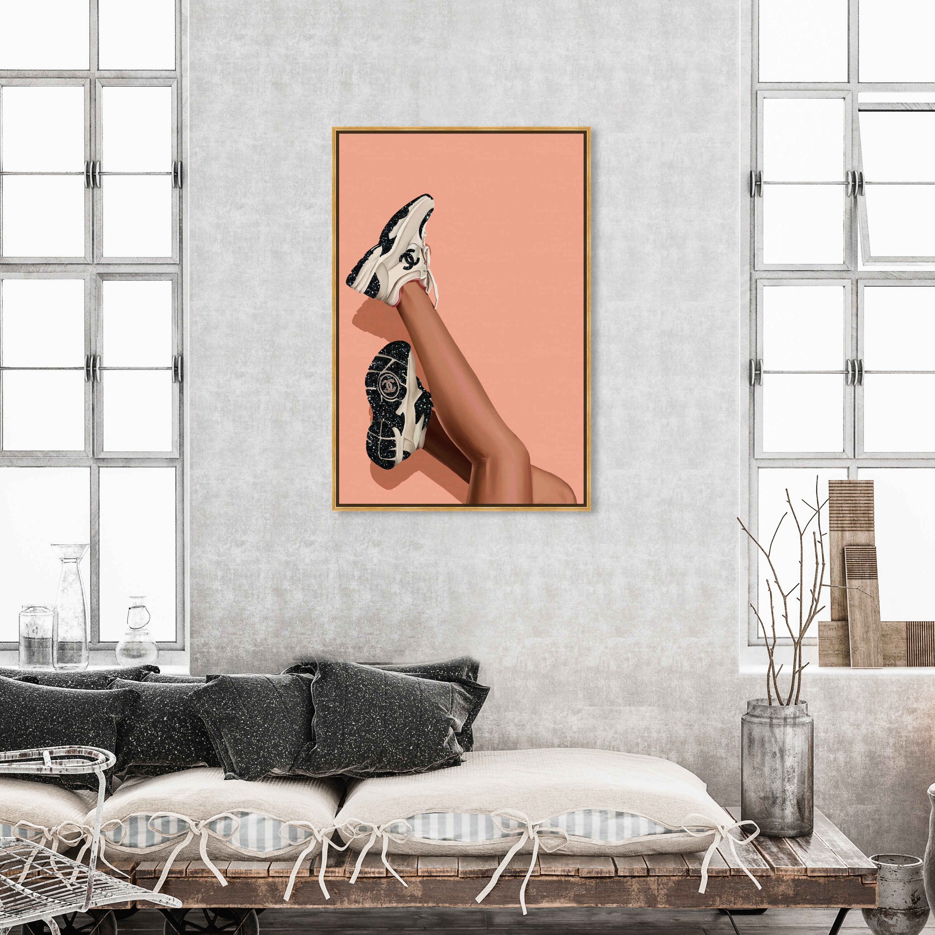 Blush store canvas shoes