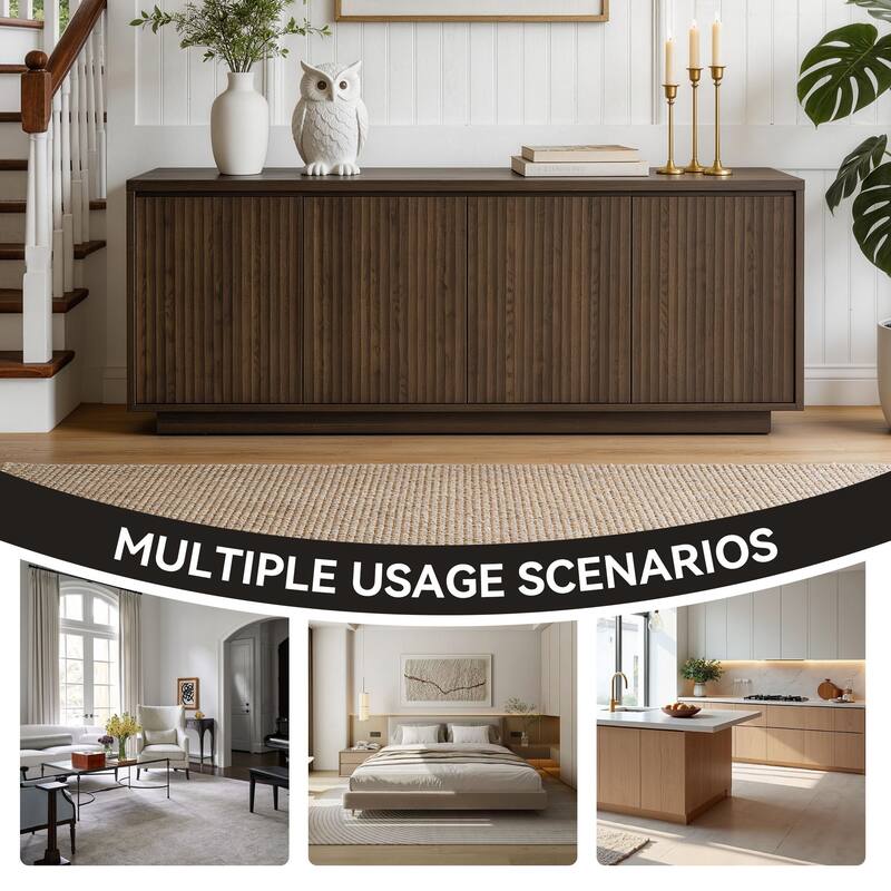 Modern Buffet Cabinet Sideboard with 4-Doors