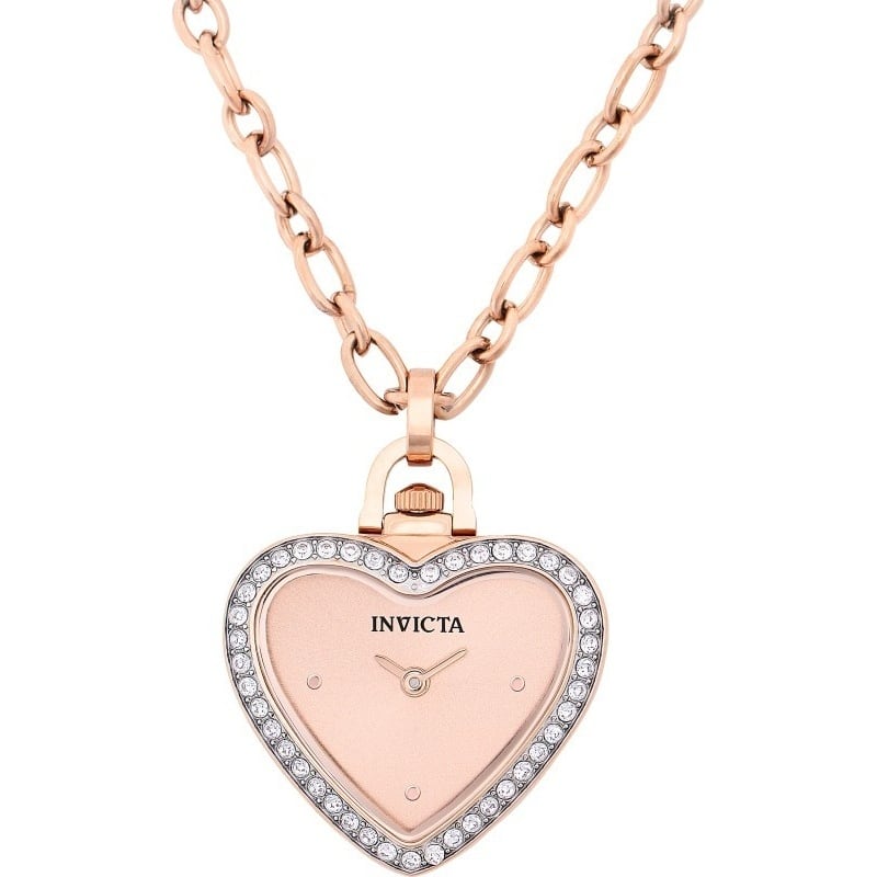 Invicta Women's 49939 Mini Quartz PC20S Brass Dial Watch - Rose Gold