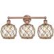 Option Antique Copper / Clear Glass with Brown Rope