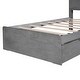 preview thumbnail 48 of 49, Wood Platform Bed Frame with 2 Drawers and 5 Storage Shelves