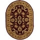 preview thumbnail 45 of 81, SAFAVIEH Handmade Classic Treva Traditional Oriental Wool Rug 4'6" x 6'6" Oval - Burgundy/Gold - Oval