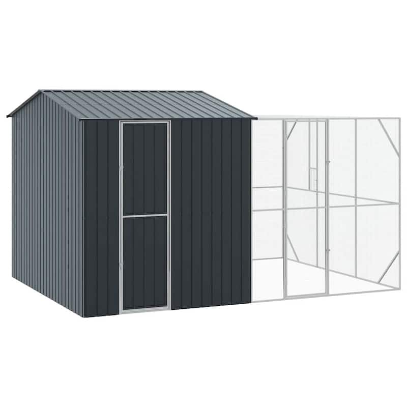 vidaXL Bird Cage Anthracite Galvanized steel