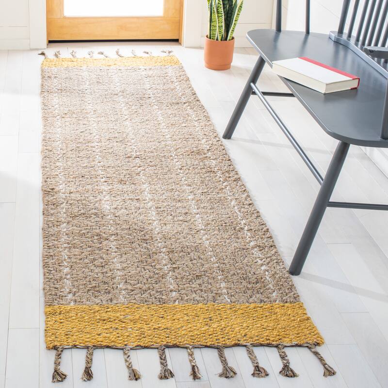 SAFAVIEH Handmade Cape Cod Senada Jute Tassel Rug