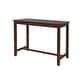 preview thumbnail 14 of 26, Linon Bridgeport 36-inch Counter Height Pub Table Brown