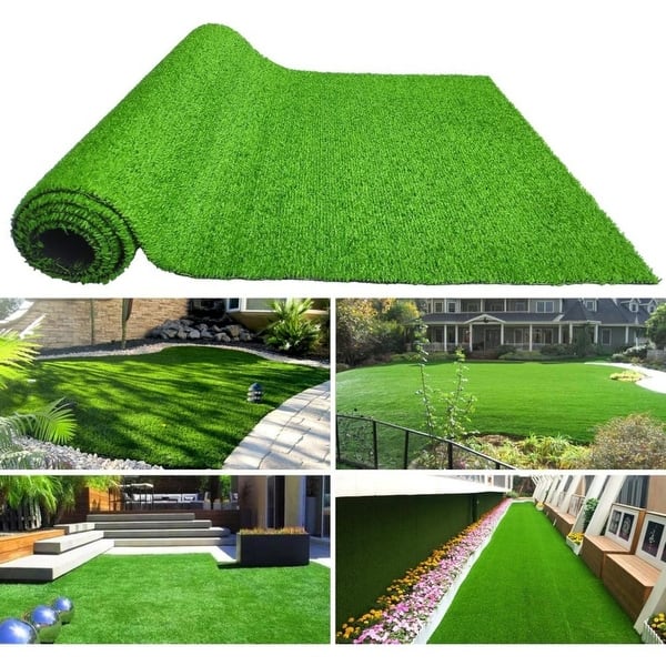 slide 2 of 26, Premium Artificial Turf w/Durable Rubber Backing 3FT*16FT 