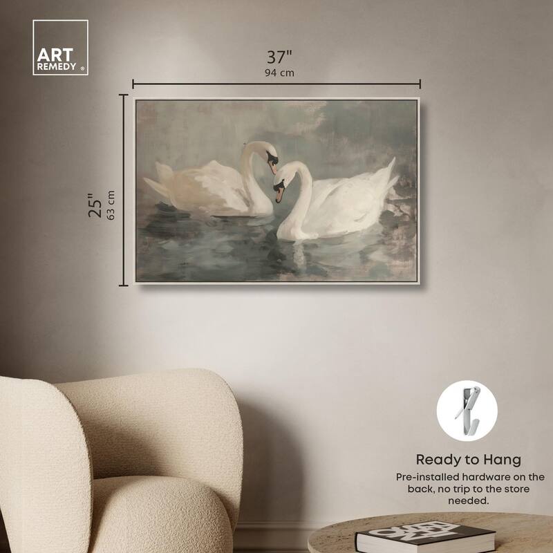 Ivory Idyllic Canvas by Art Remedy
