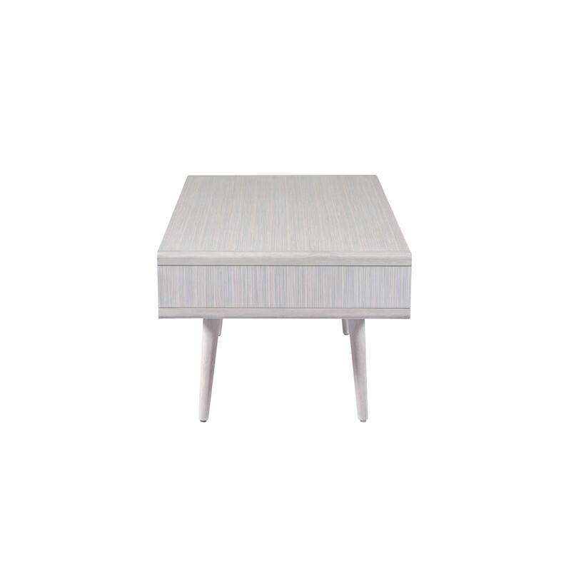 Cambria Wood and Cane Rectangular Coffee Table