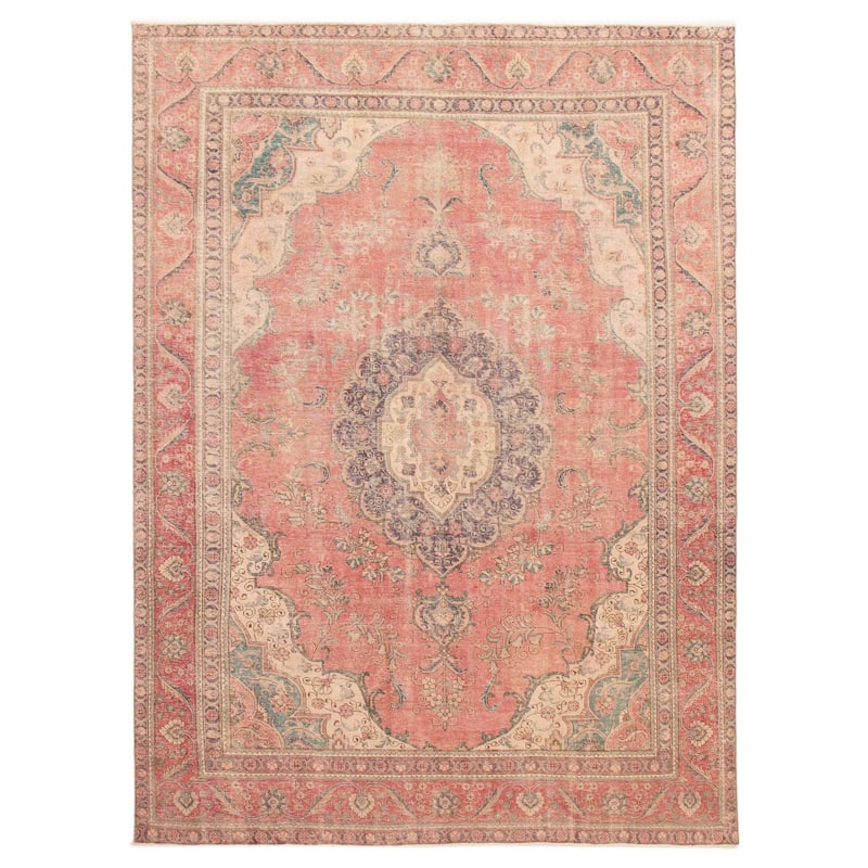 ECARPETGALLERY Hand-knotted Antalya Vintage Dark Copper Wool Rug - 9'6 x 12'10 - Dark Copper - 9'6 x 12'10