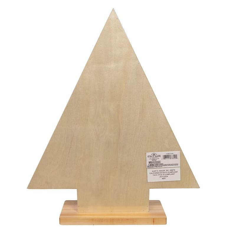 Kurt Adler 15-Inch Wooden Tree Advent Calendar - Red
