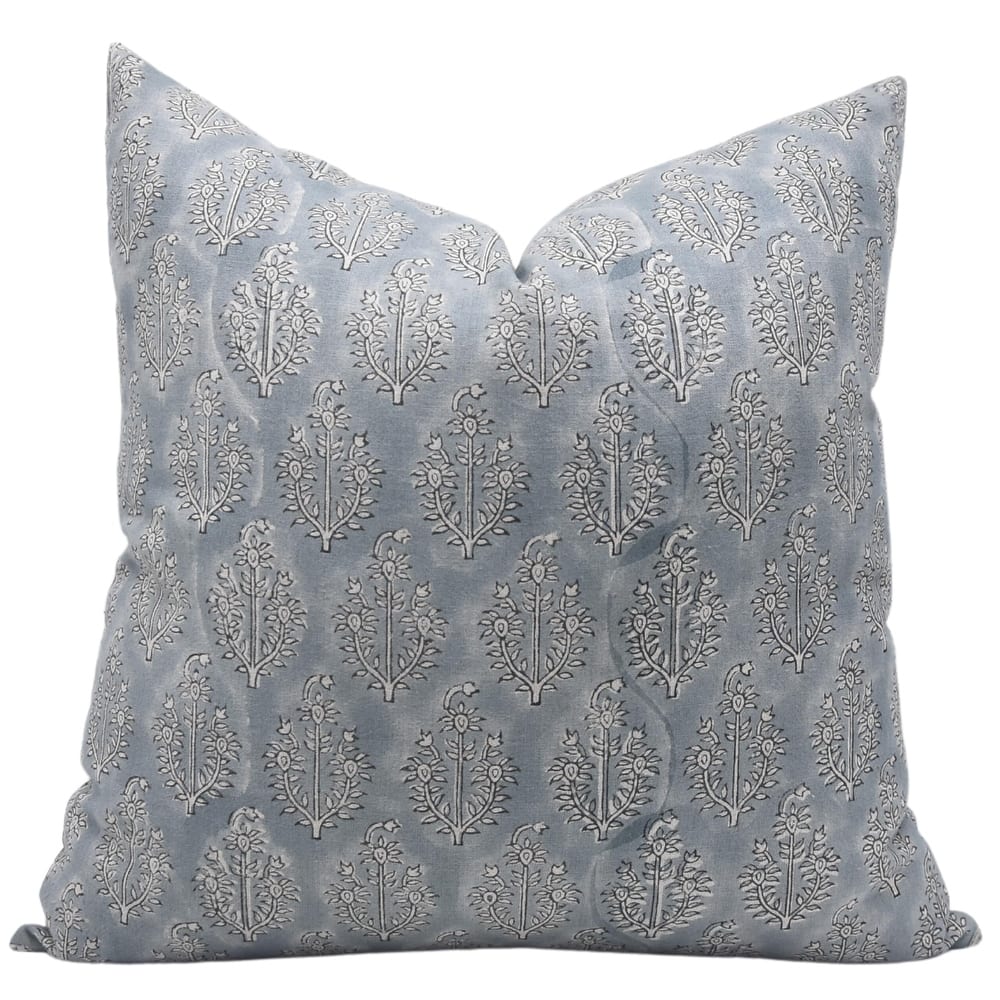Linen Bohemian Block print pillow Cover - Neelgagan