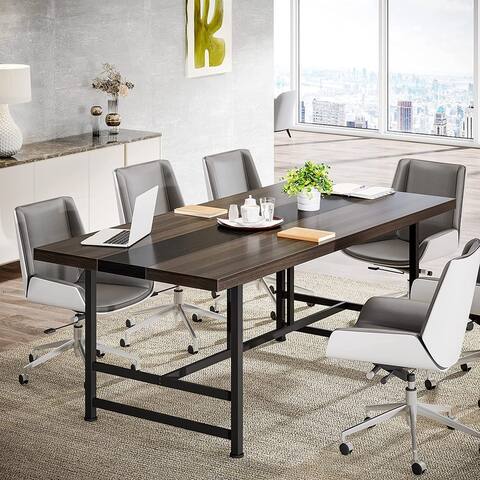 6FT Conference Table, Rectangular 70.86 L inches Seminar Table, Large - N/A