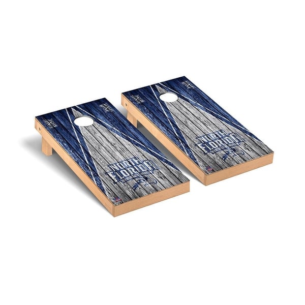 slide 2 of 5, North Florida UNF Ospreys Weathered Cornhole Board Set