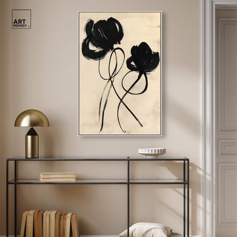 Florals in the Minimal II Canvas by Art Remedy