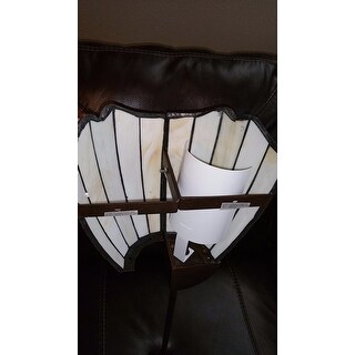 Shop Tiffany-style Pin-up Plug-in Bronze Corner Lamp Shade ...