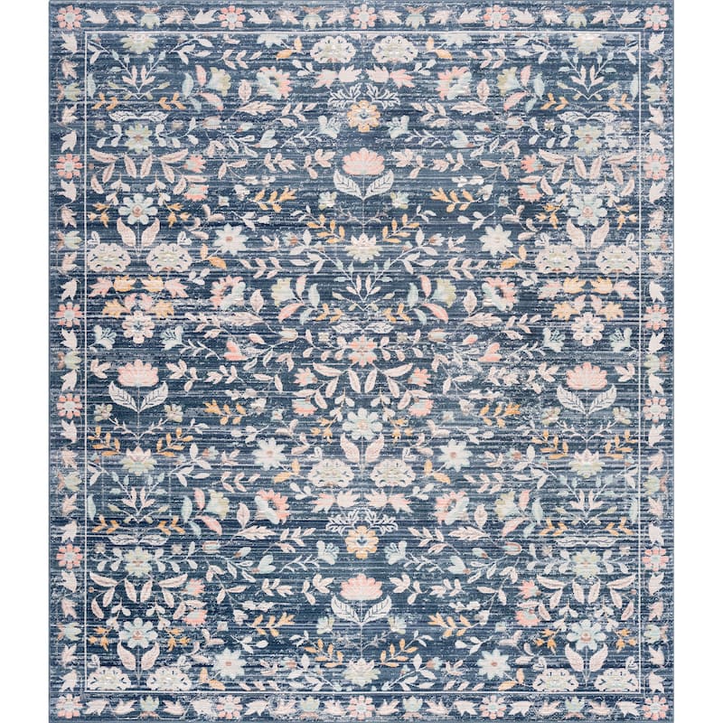 Crosswood Helen Traditional Floral Indoor Polyester Area Rug
