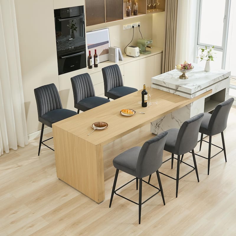 Upholstered Bar Chairs Side Chairs Set of 2