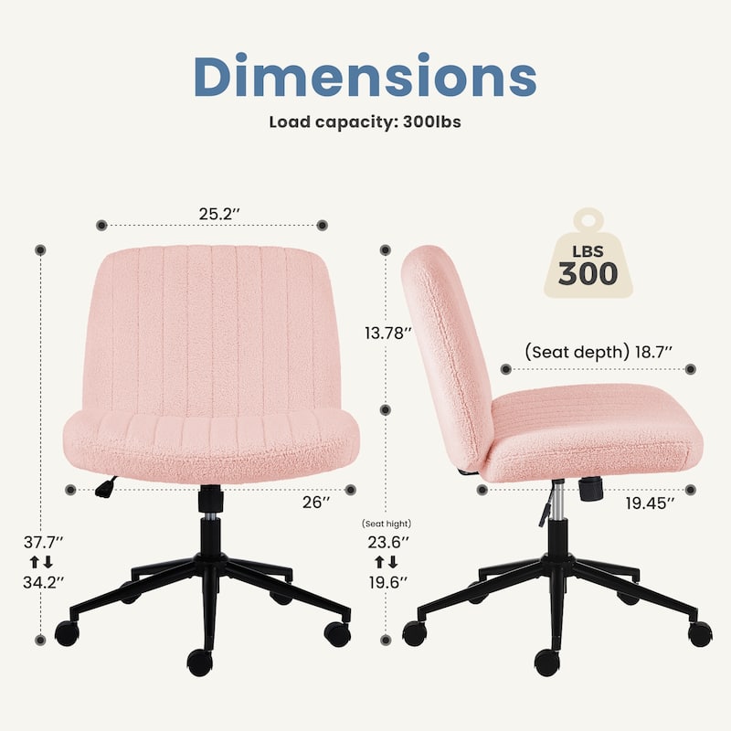 Criss Cross Home Office Desk Chair with Wheels