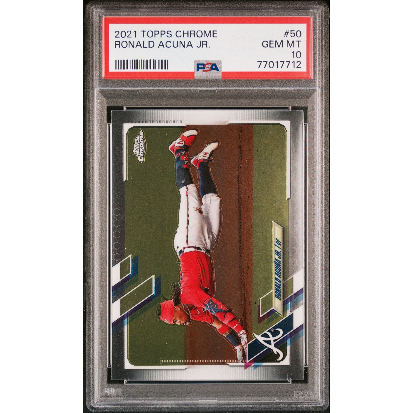 Ronald Acuna Jr 2020 Topps Chrome Sepia Refractor Baseball