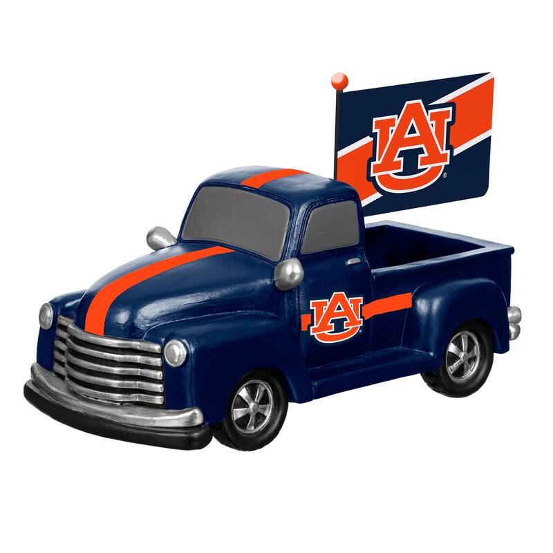 NCAA Rally Truck Garden Statue with Team Flag