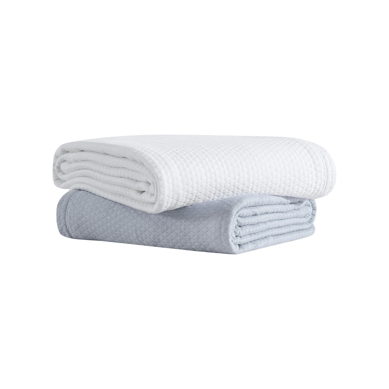 Vera Wang Matelesse Cotton Reversible Blanket