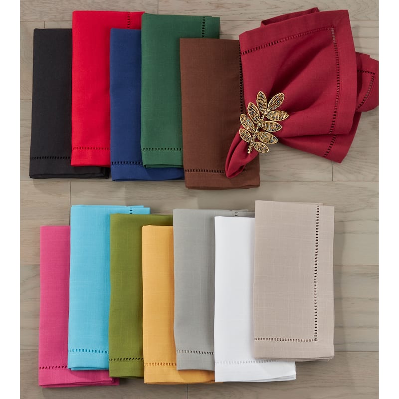 Classic Hemstitch Border Dinner Napkin (Set of 12)