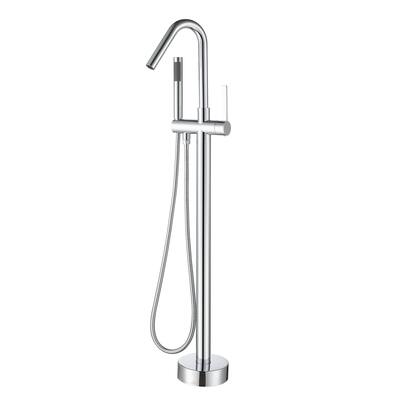 CASAINC Freestanding Single-Handle Bathtub Faucet with Hand Shower