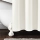 preview thumbnail 5 of 3, Lush Decor Stitched Woven Stripe Yarn Dyed Cotton Shower Curtain