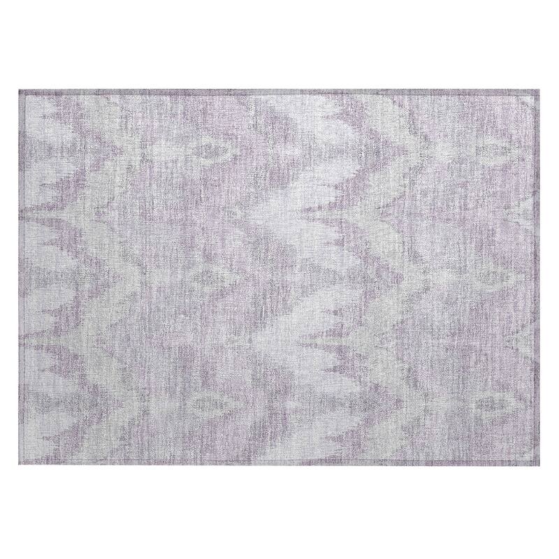 Machine Washable Indoor/ Outdoor Chantille Boho Ikat Rug