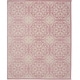 preview thumbnail 83 of 129, Nourison Jane Floral Medallion Indoor only Area Rug 7' x 10' - Ivory/Pink