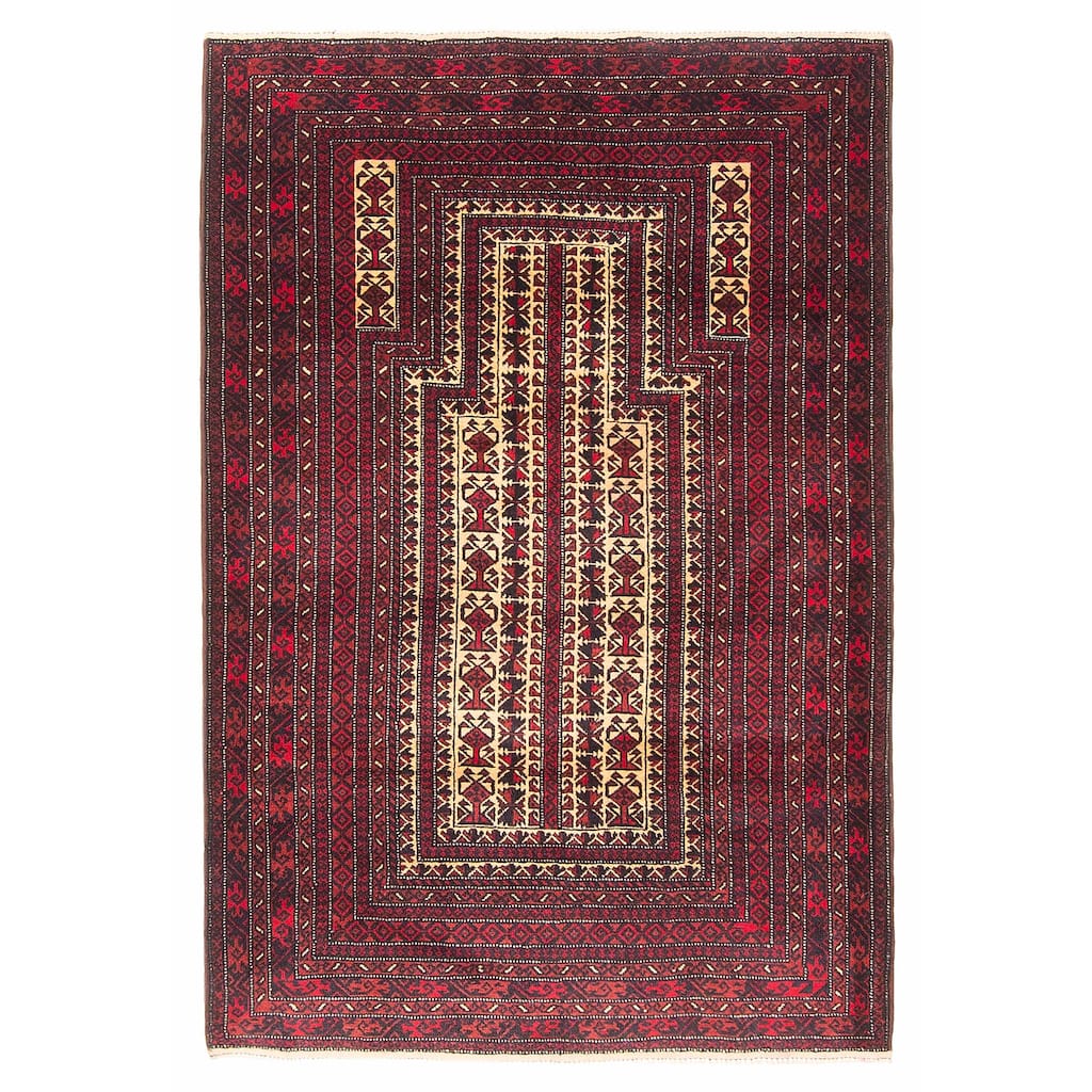 Teimani Beige Rug 3'2" x 4'8" - 3'2 x 4'8