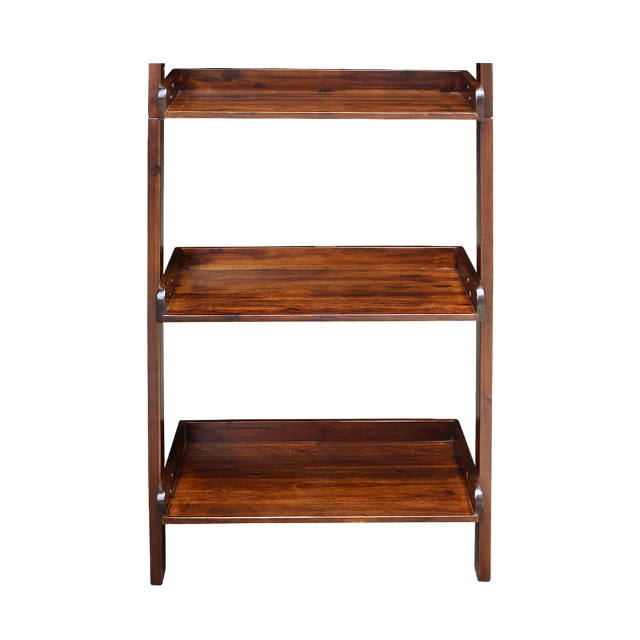 Solid Wood Lean to 5 tier Shelf Unit Set Set of 2 On Sale Bed Bath Beyond 8506870