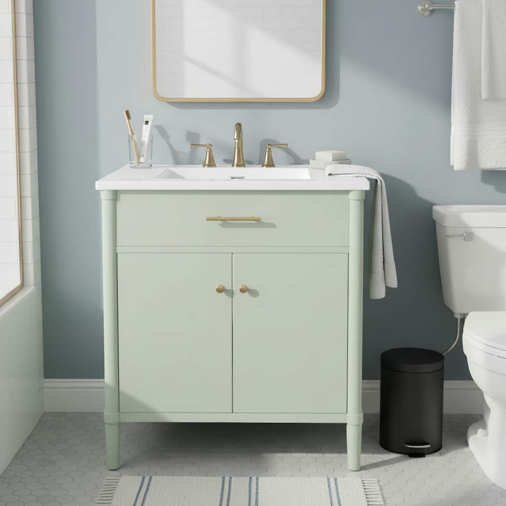 Christopher Knight Home - Emery 31" Bathroom Vanity with Sink highly with Modern Design