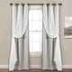 preview thumbnail 35 of 146, Lush Decor Grommet Sheer Panel Pair with Insulated Blackout Lining