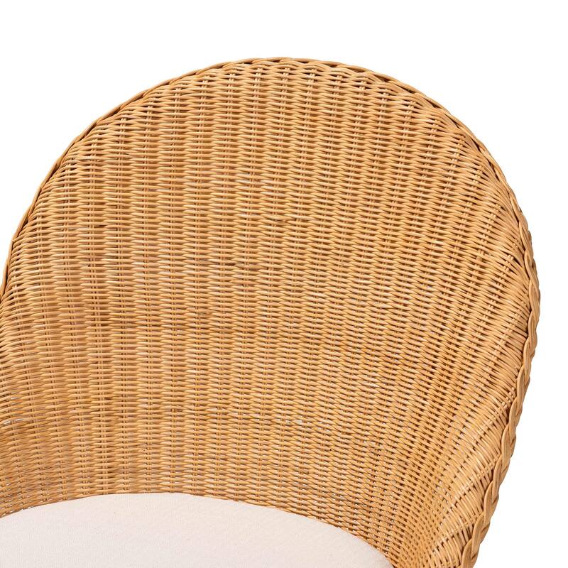 Camelia Bohemian Light Honey Rattan Dining Chair