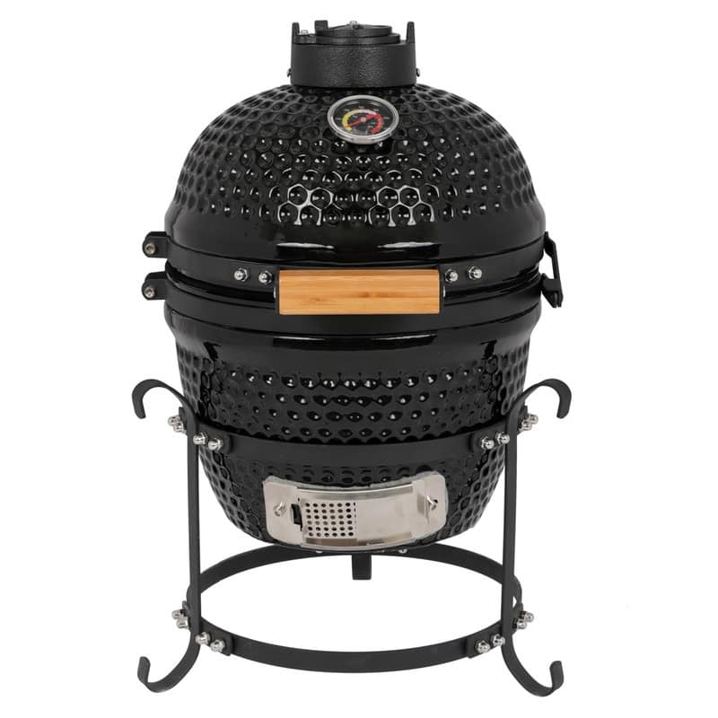 Outdoor 13 diam. Ceramic Charcoal BBQ Grill - Ceramic