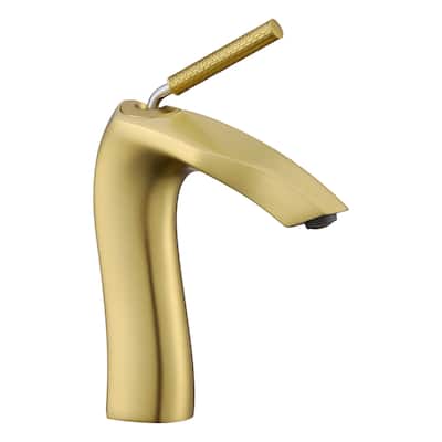 Single Handle Bathroom Faucet with Drain Kit 1 Hole Brass Modern Bathroom Sink Basin Vanity Faucets